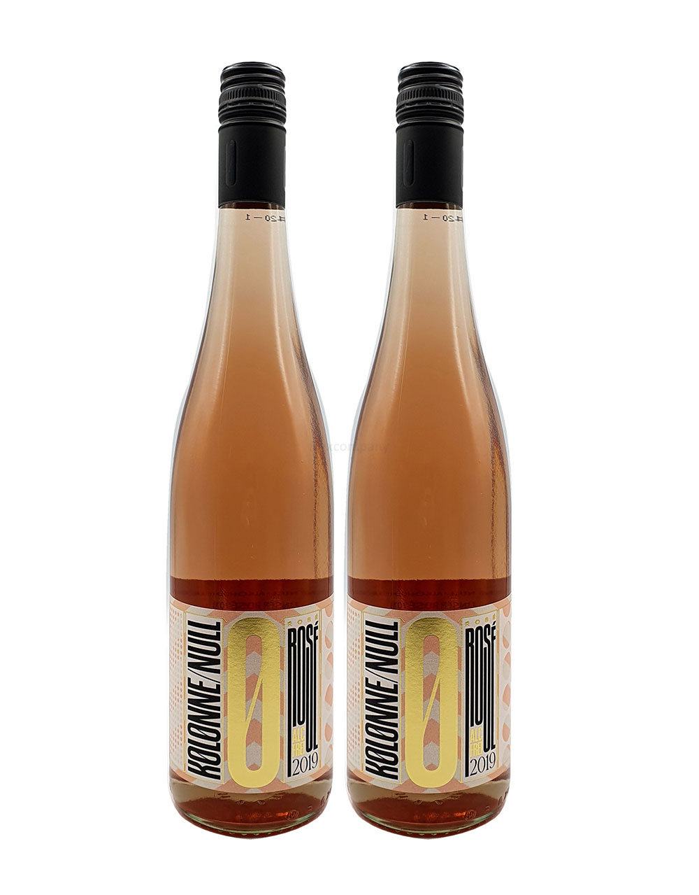 Rosé Wein alkoholfrei (2 x 0,75 L) KOLONNE NULL |  Rosé aus der Provence trocken & ohne Alkohol| Vegan & kalorienarm