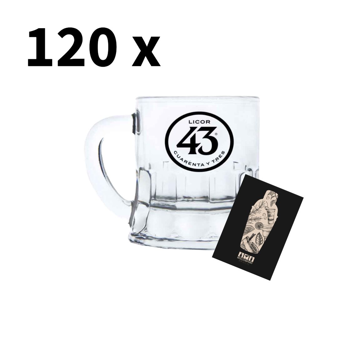 Licor 43 Minibeer Glas 120er-Set Shotglas - XXL Angebot 120 x Pinnchen 
