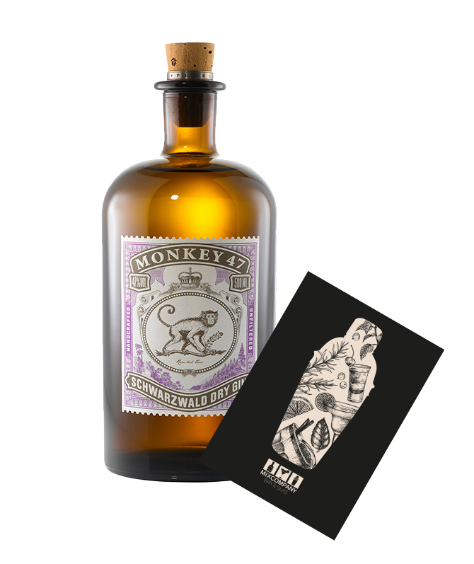 Monkey 47 Schwarzwald Dry Gin 0,5 (47% vol) unfiltered handcrafted - [Enthält Sulfite]