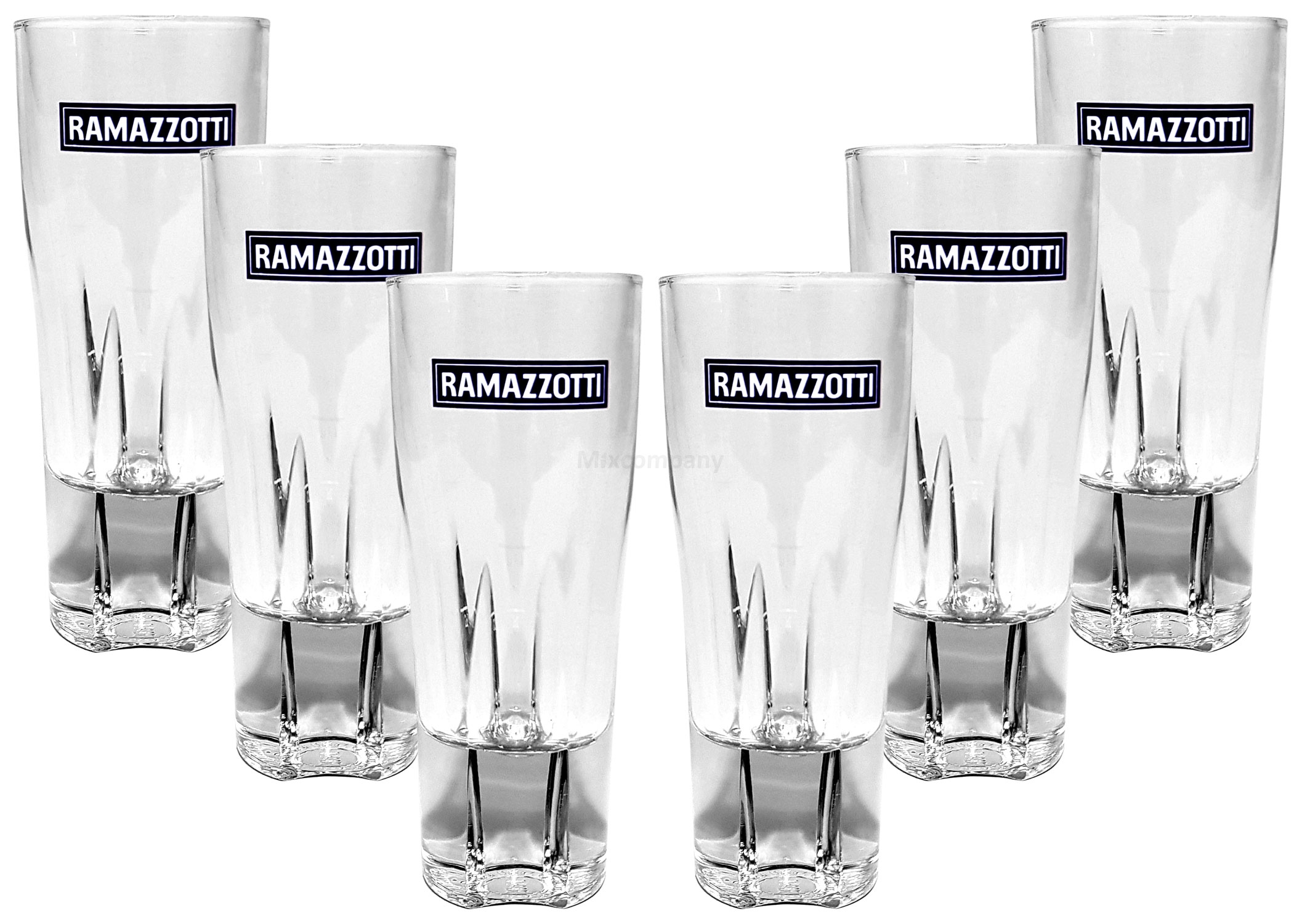 Ramazzotti Rastal Glas Gläserset - 6x Gläser 2/4cl geeicht