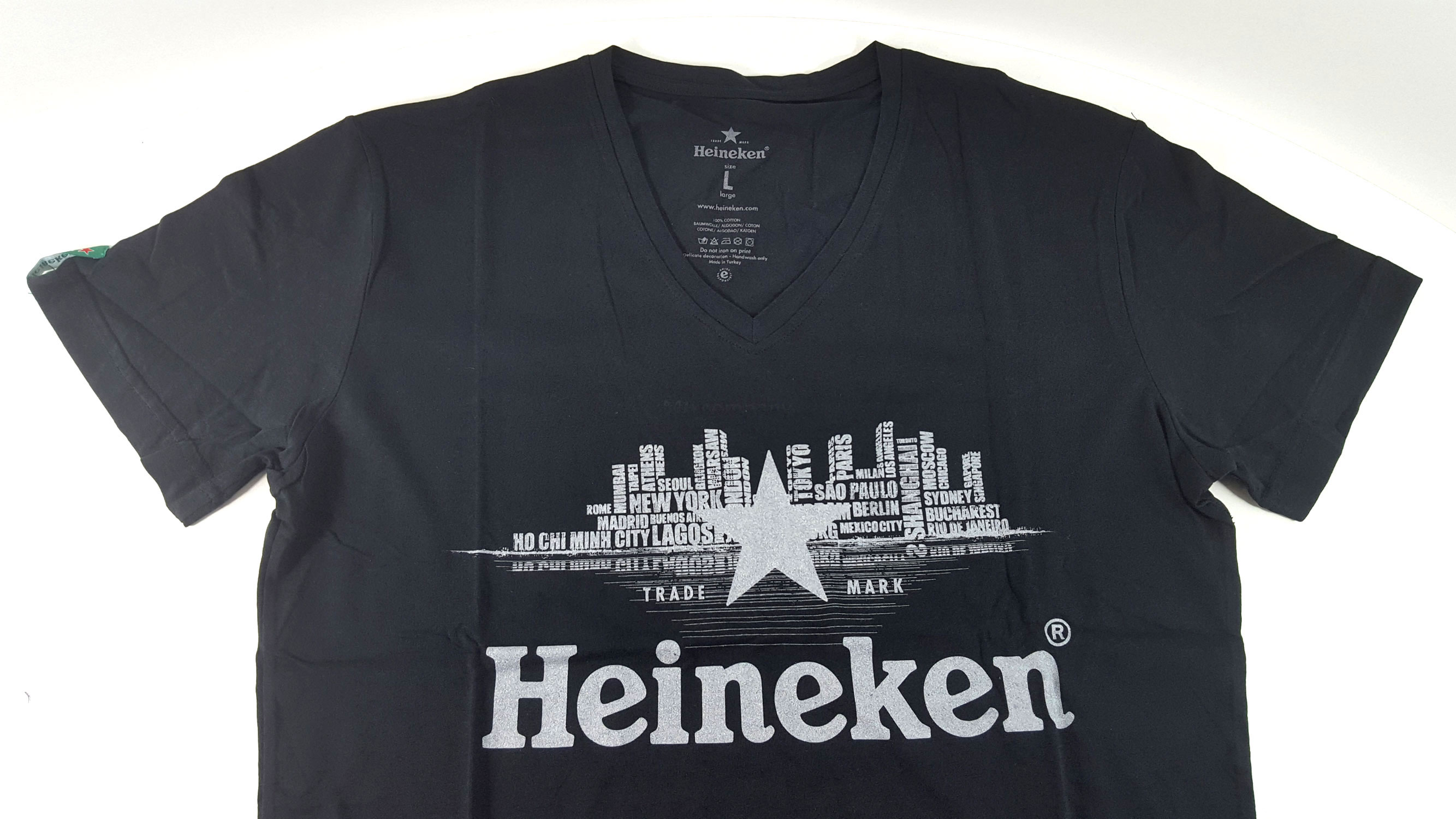 Heineken T-Shirt schwarz - M Material:100% Baumwolle