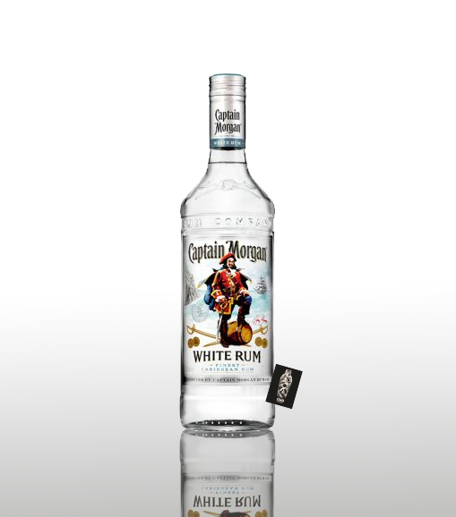 Captain Morgan White Rum Finest Caribbean Rum 0,7l (37,5% vol.)inkl. Mixcompany Postkarte- [Enthält Sulfite]