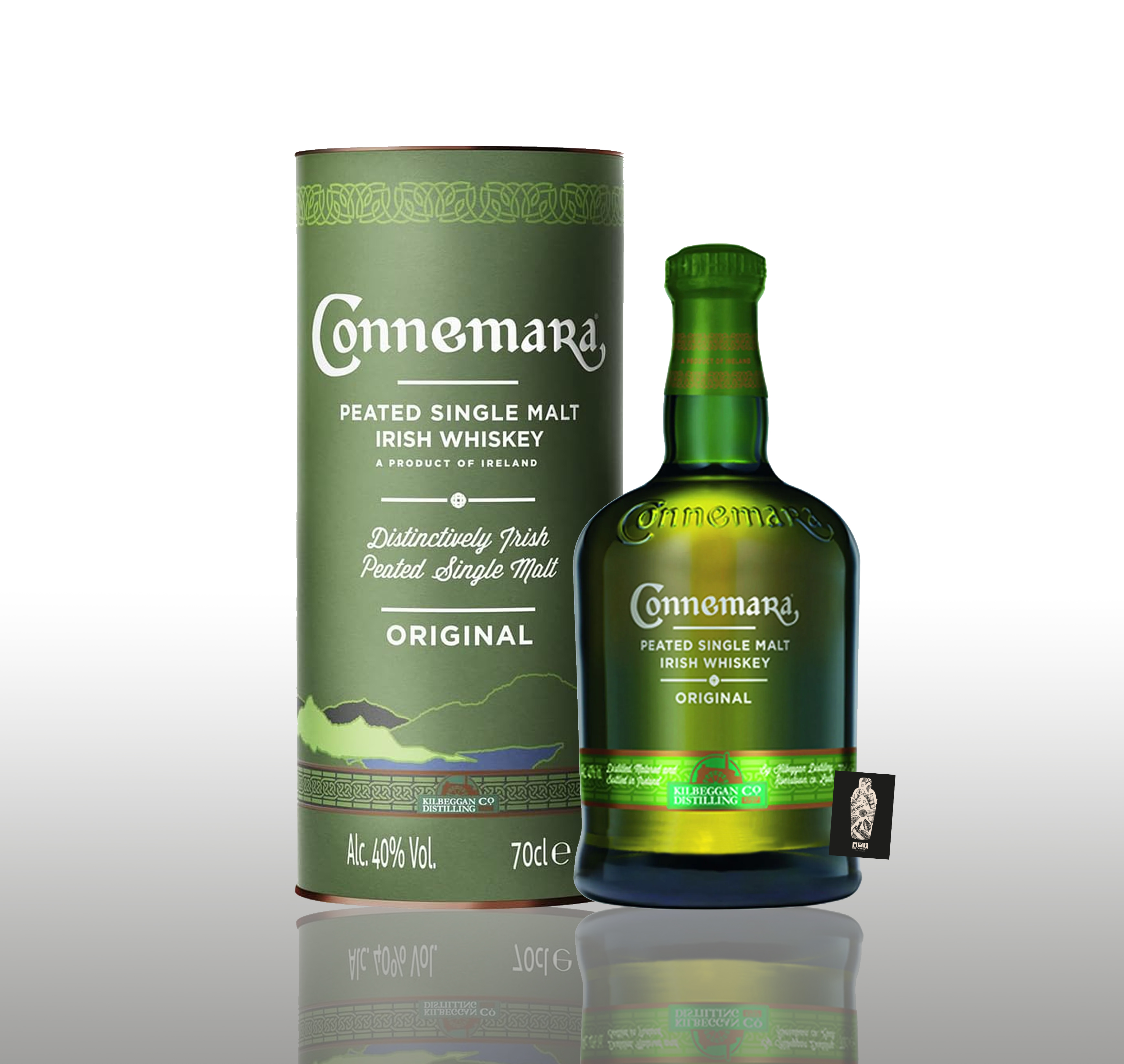 Connemara Peated Single Malt Irish Whiskey 0,7l (40% vol.) inkl. Geschenkbox (s. Bild)- [Enthält Sulfite]