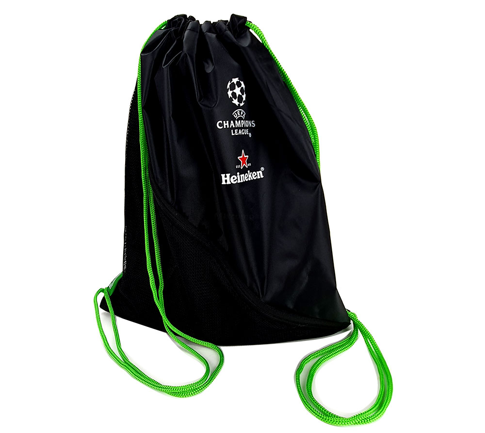 2x Heineken Tasche - Sportbeutel / Rucksack in Schwarz