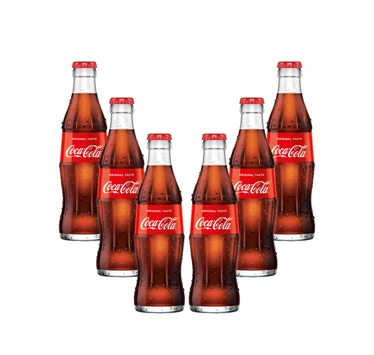 Coca Cola 6er Set Cola 6x 0,2L inkl. Pfand MEHRWEG