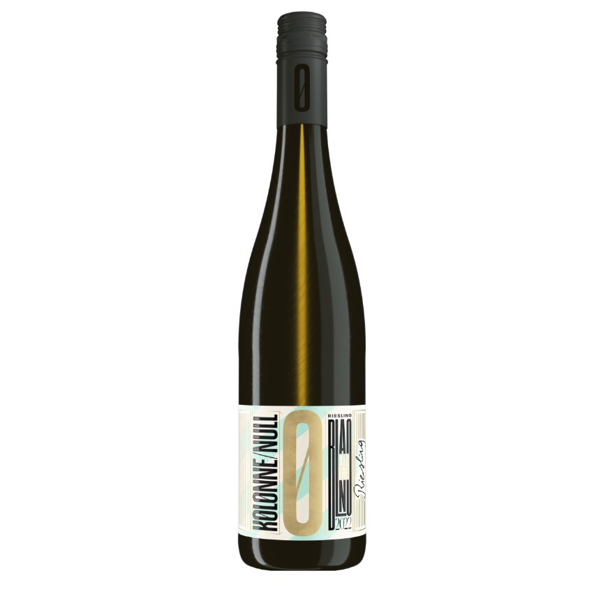 Riesling alkoholfreier Wein (1 x 0,75 L) KOLONNE NULL |  Weißwein trocken & alkoholfrei | Vegan & kalorienarm