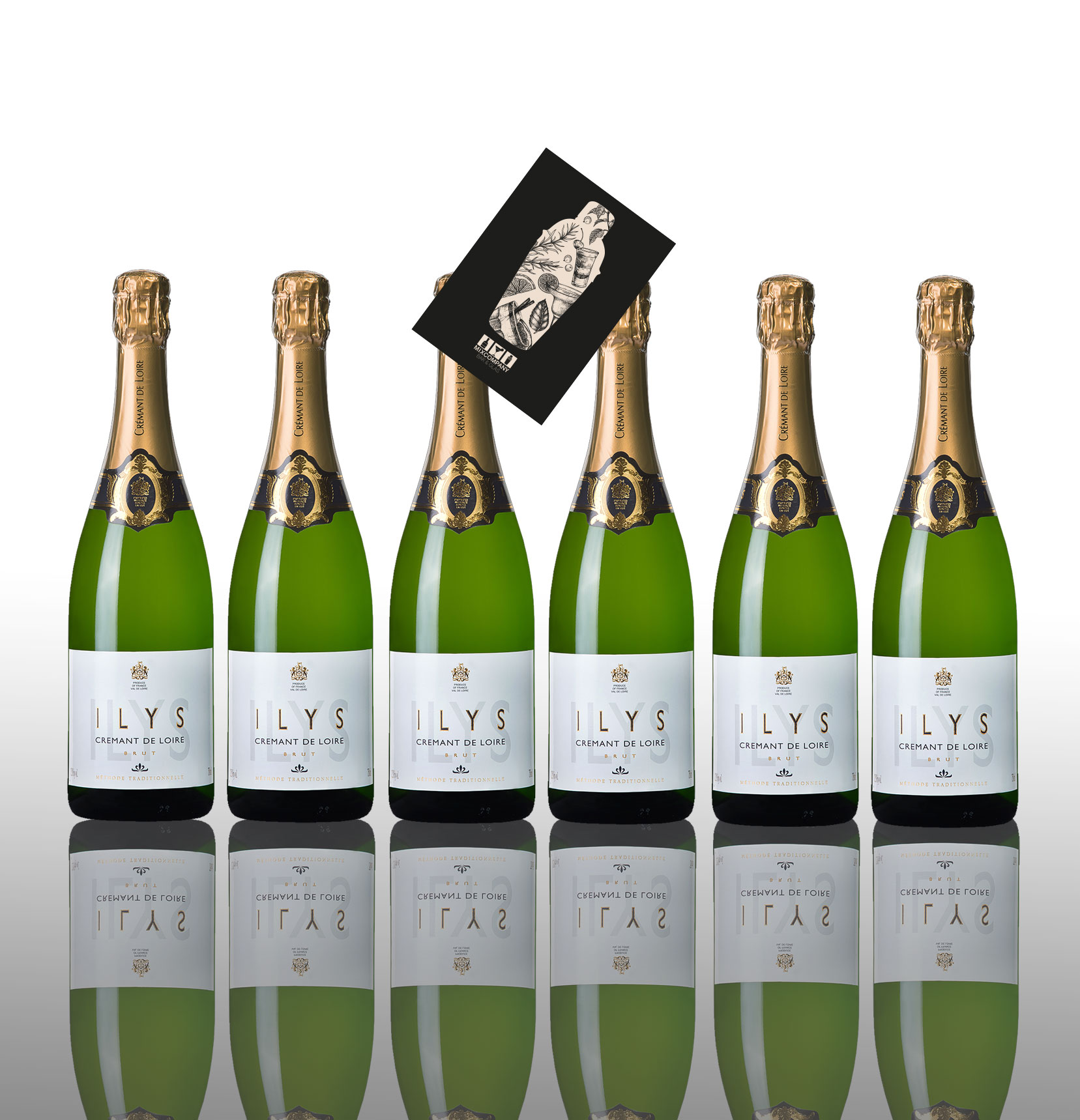 Ilys Brut 6er Set Cremant de Loire 6x 0,75L (12,5% Vol) Frankreich- [Enthält Sulfite]