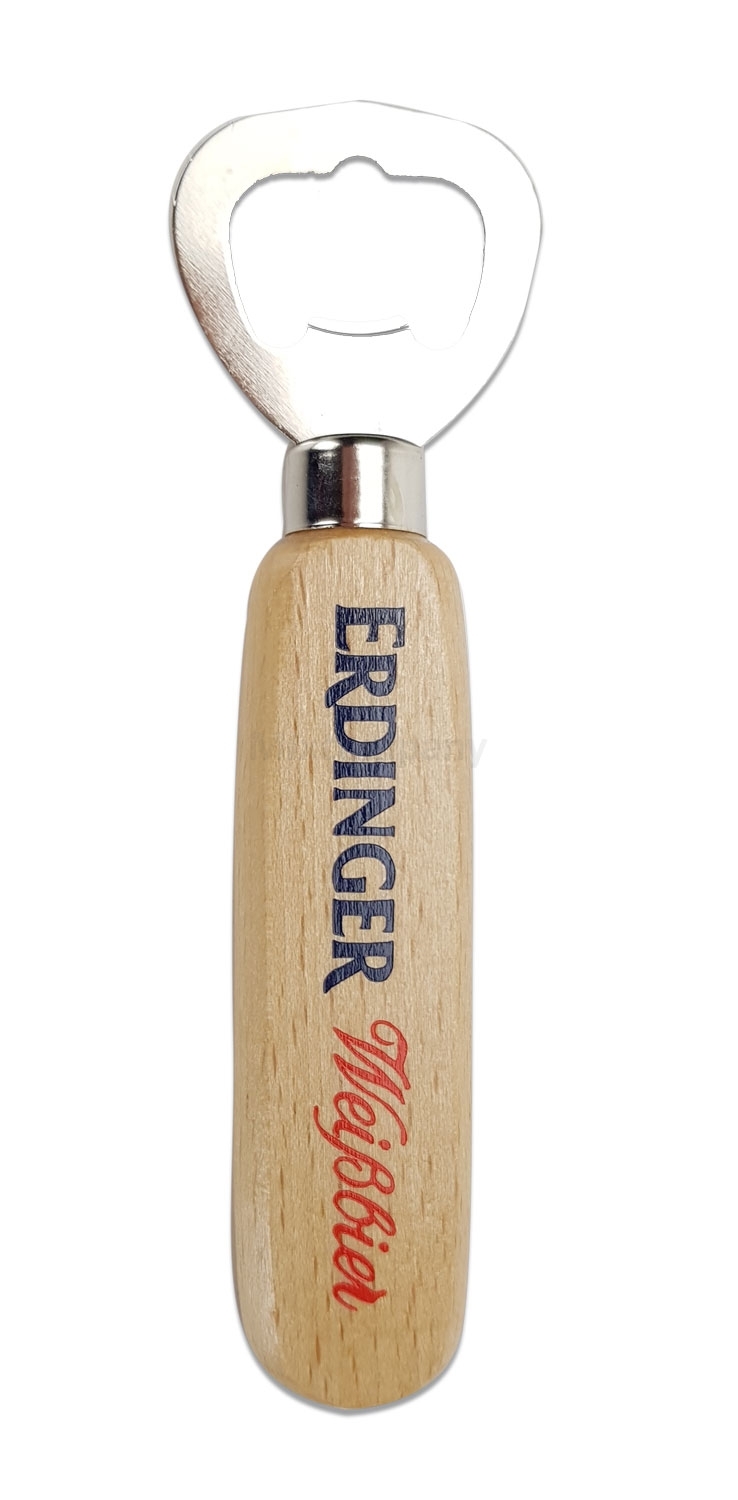 Erdinger Weibier Flaschenöffner Bieröffner mit Holzgriff
