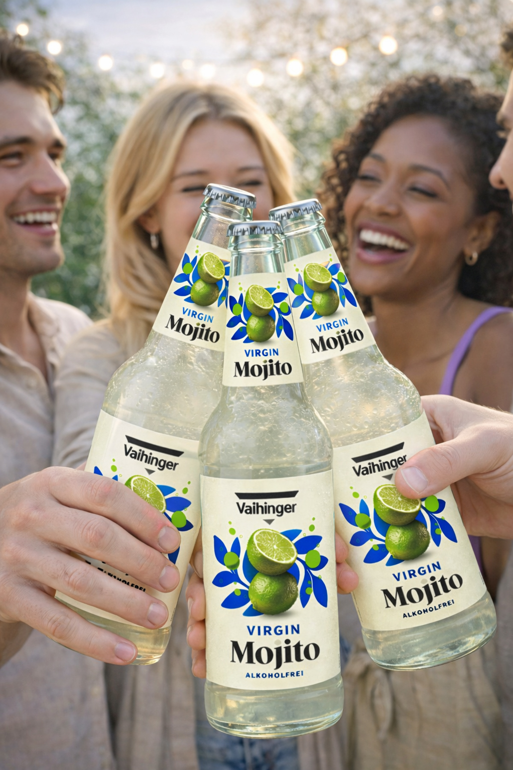 Vaihinger Virgin Mojito alkoholfrei – 6 × 0,33 l Glasflaschen – Erfrischender Mojito-Drink mit Limette & Minze – inkl. Pfand EINWEG