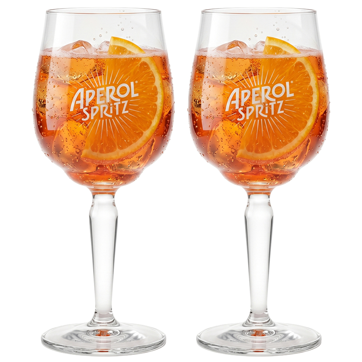 Aperol Spritz Glas 2er Set Gläser neu - 2x Weingläser / Ballonglas