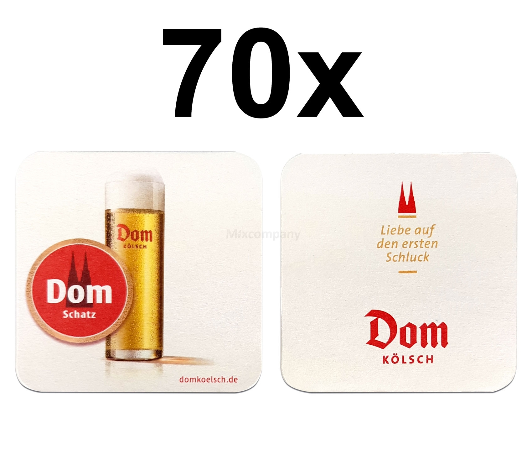Dom Kölsch Bierdeckel Untersetzer Bierfilz - 70er Packung