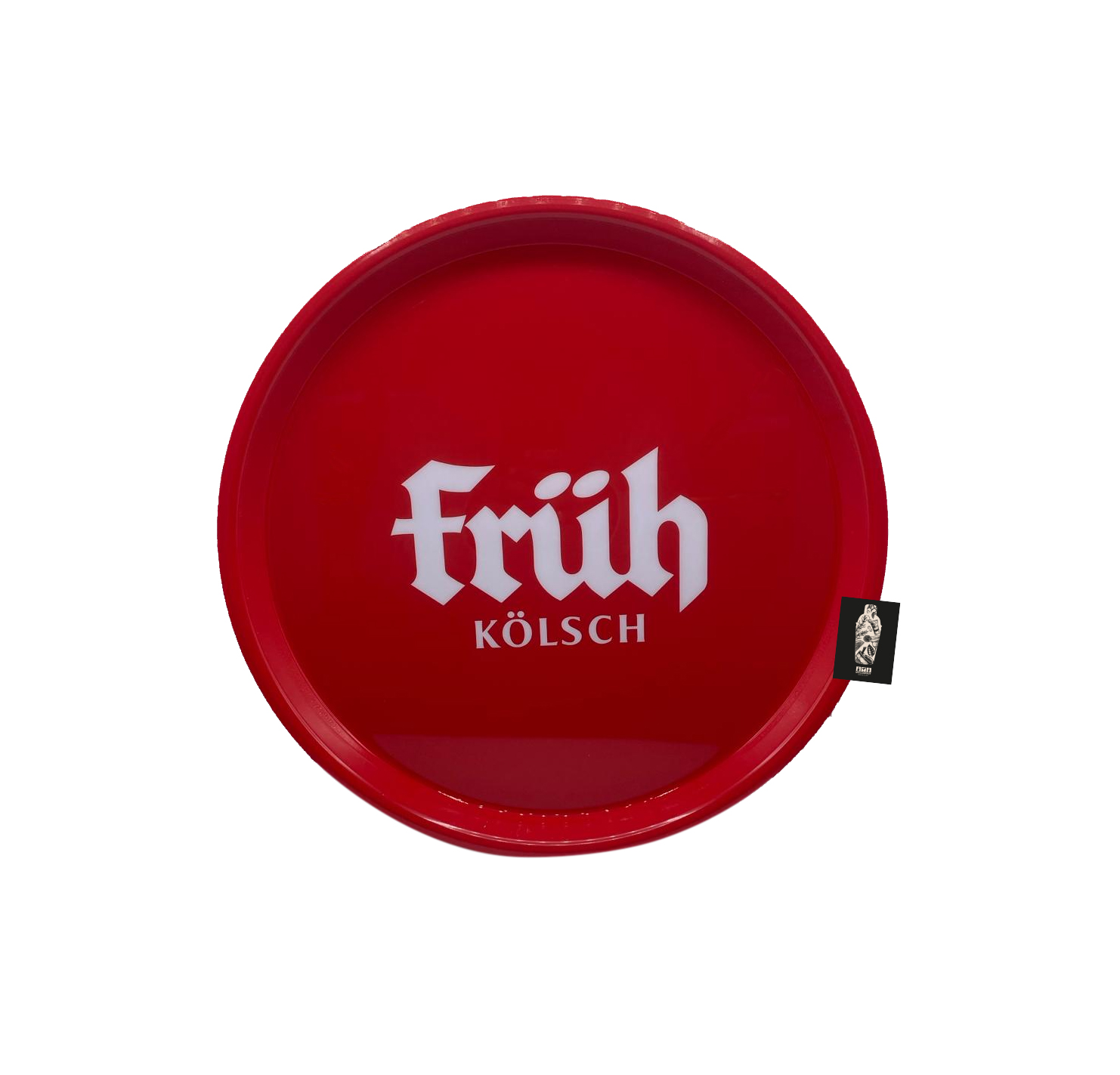 Früh Kölsch Tablett Serviertablett Kellnertablett Rot ca. 37cm Durchmesser 