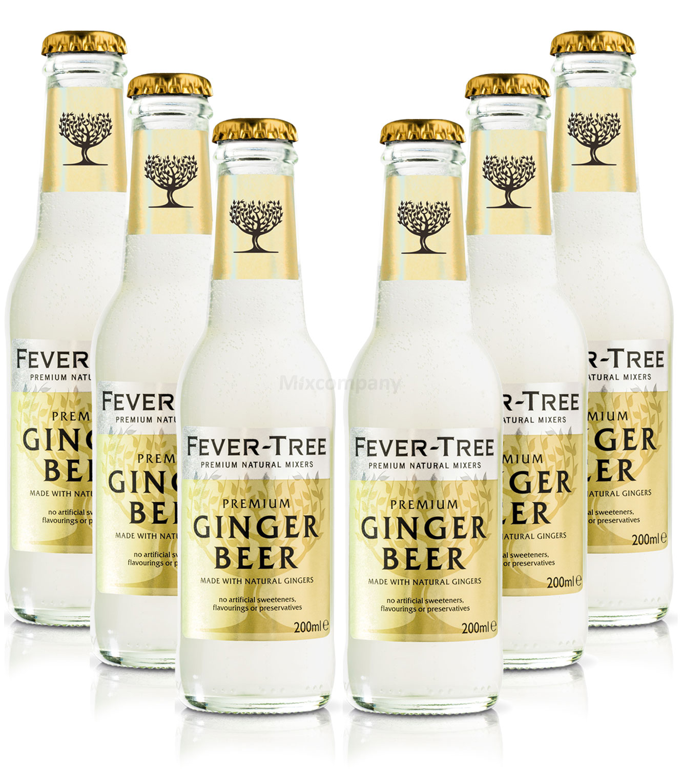 Fever-Tree Ginger Beer - 6x200ml = 1200ml - Inkl. Pfand MEHRWEG