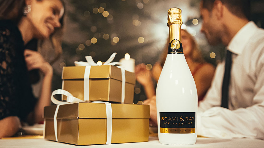 Scavi & Ray ICE Prestige Spumante Cuvee 0,75l (10,5% Vol) + 2x ICE Gläser -[Enthält Sulfite]