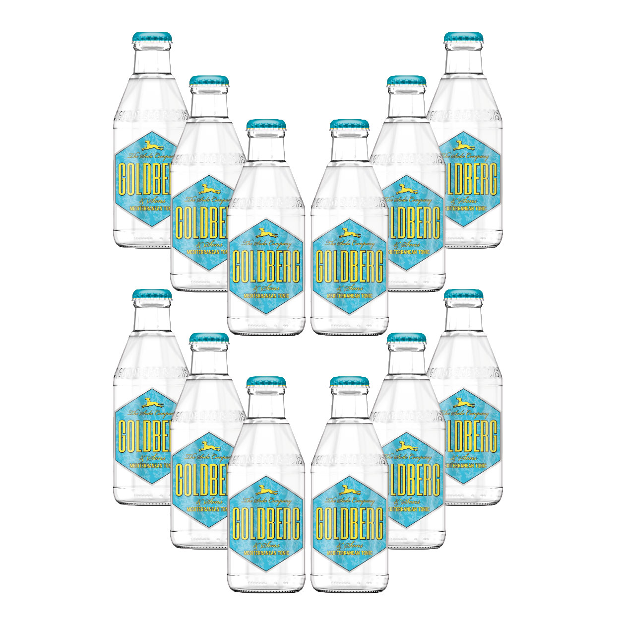 Goldberg Mediterranean Tonic Water 12er Set - 12x 200ml inkl. Pfand MEHRWEG