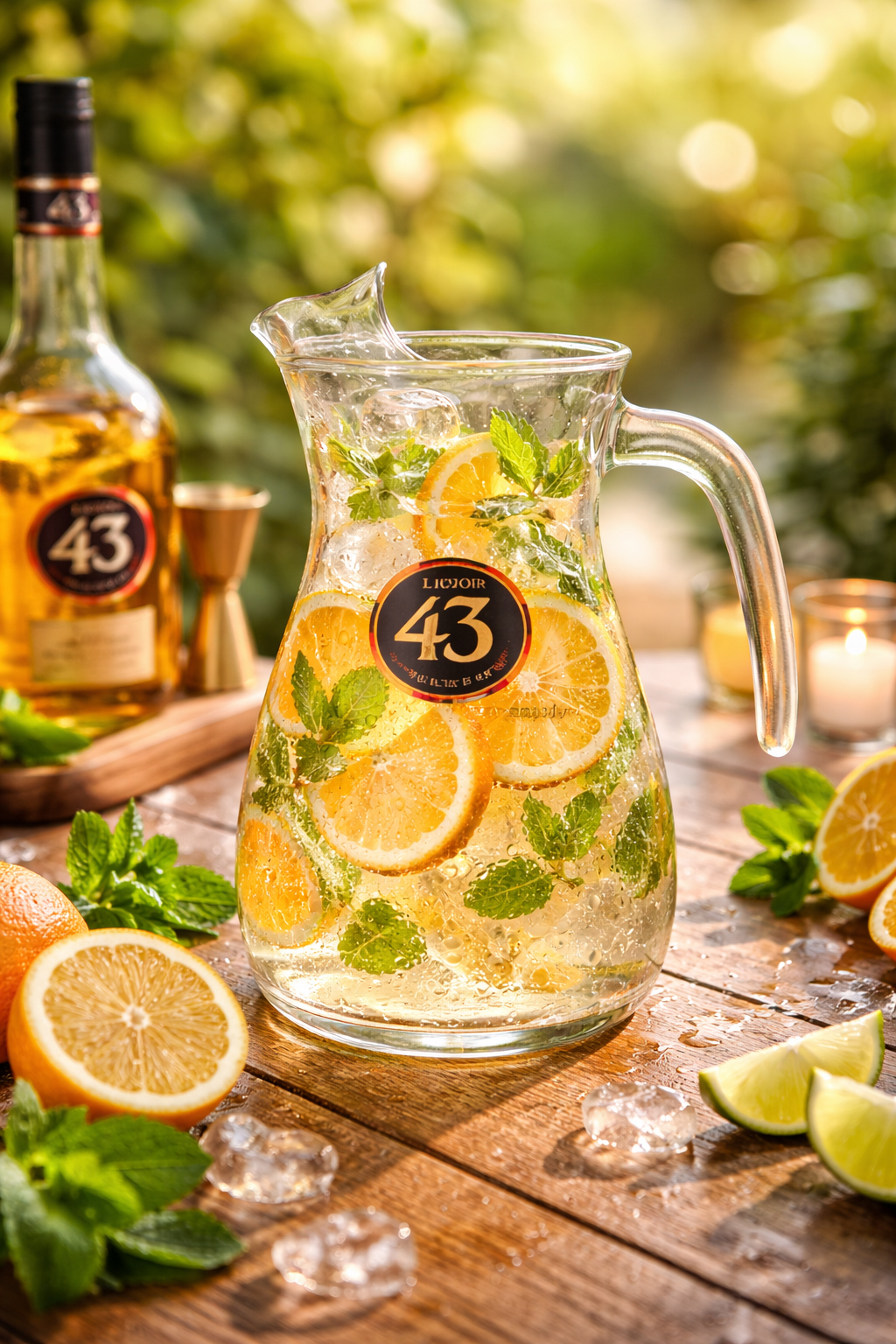 Licor 43 Cuarenta y Tres Pitcher 1L – Original Karaffe mit Henkel | Likör Krug Glas für Gastro & Bar