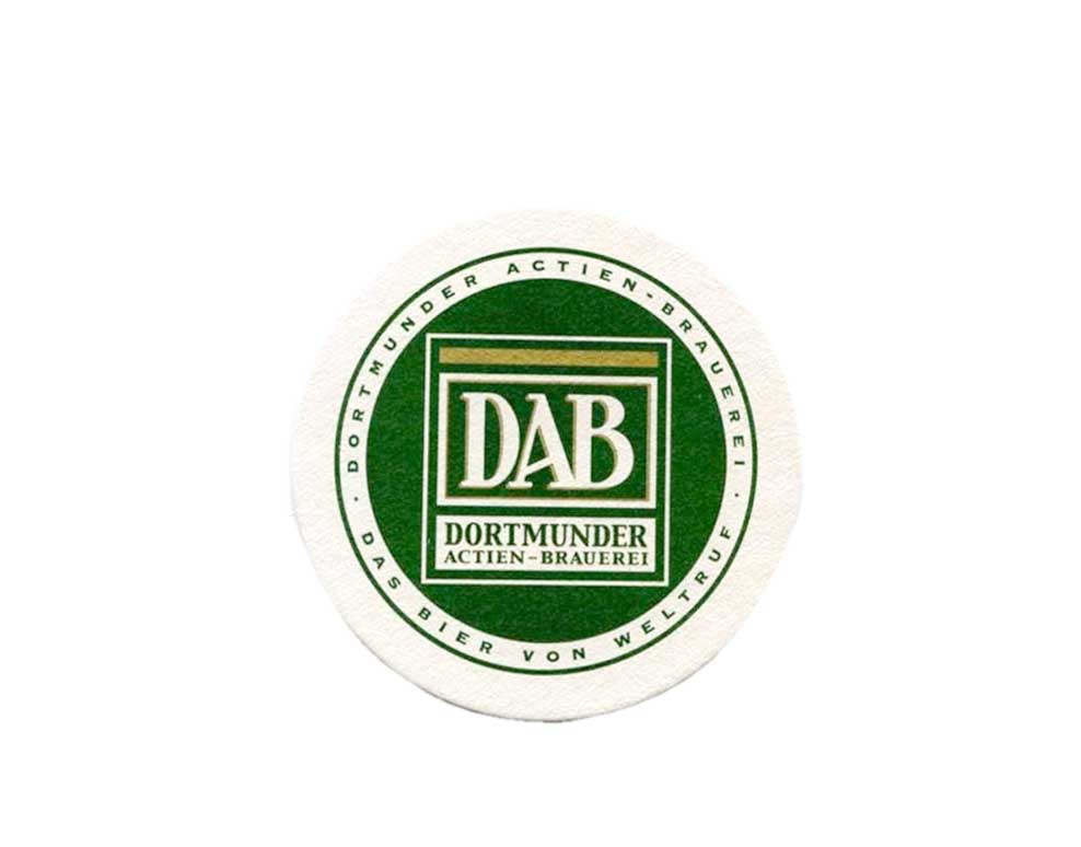 DAB Bierdeckel 60 stk Untersetzer Dortmunder Dab Bier Pilsener Deckel