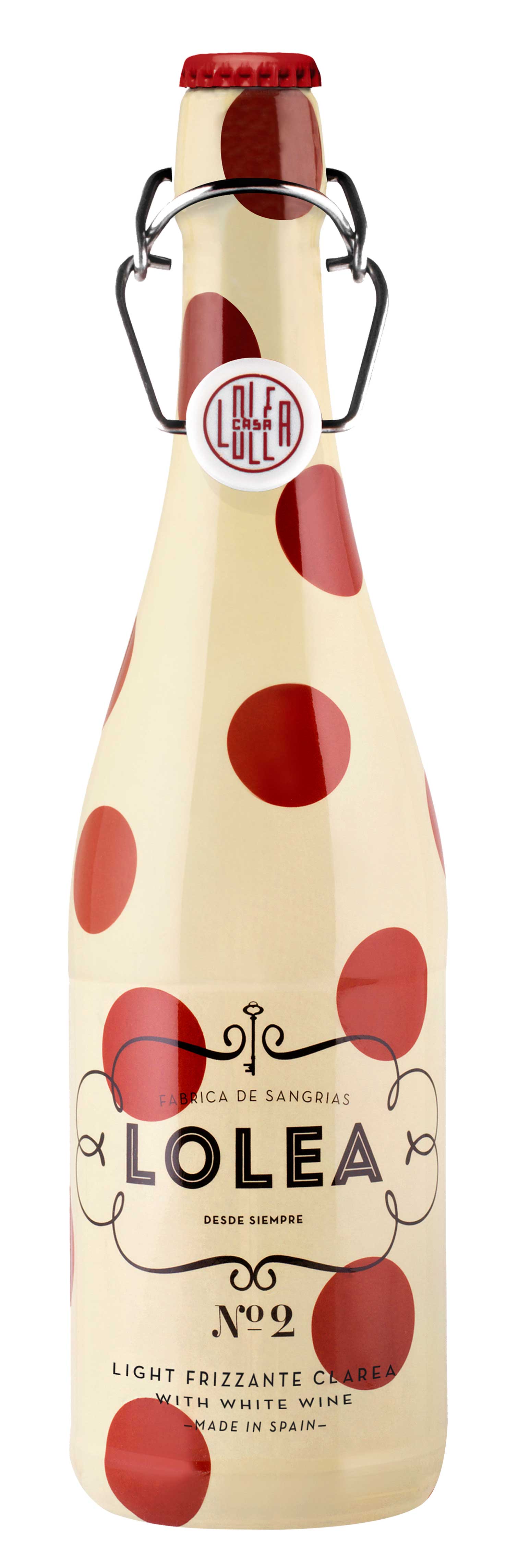 Lolea Sangria N°2 WEIß 0,75L (7% Vol) Weißwein Sangria Chardonnay, Macabeo Trauben- [Enthält Sulfite]