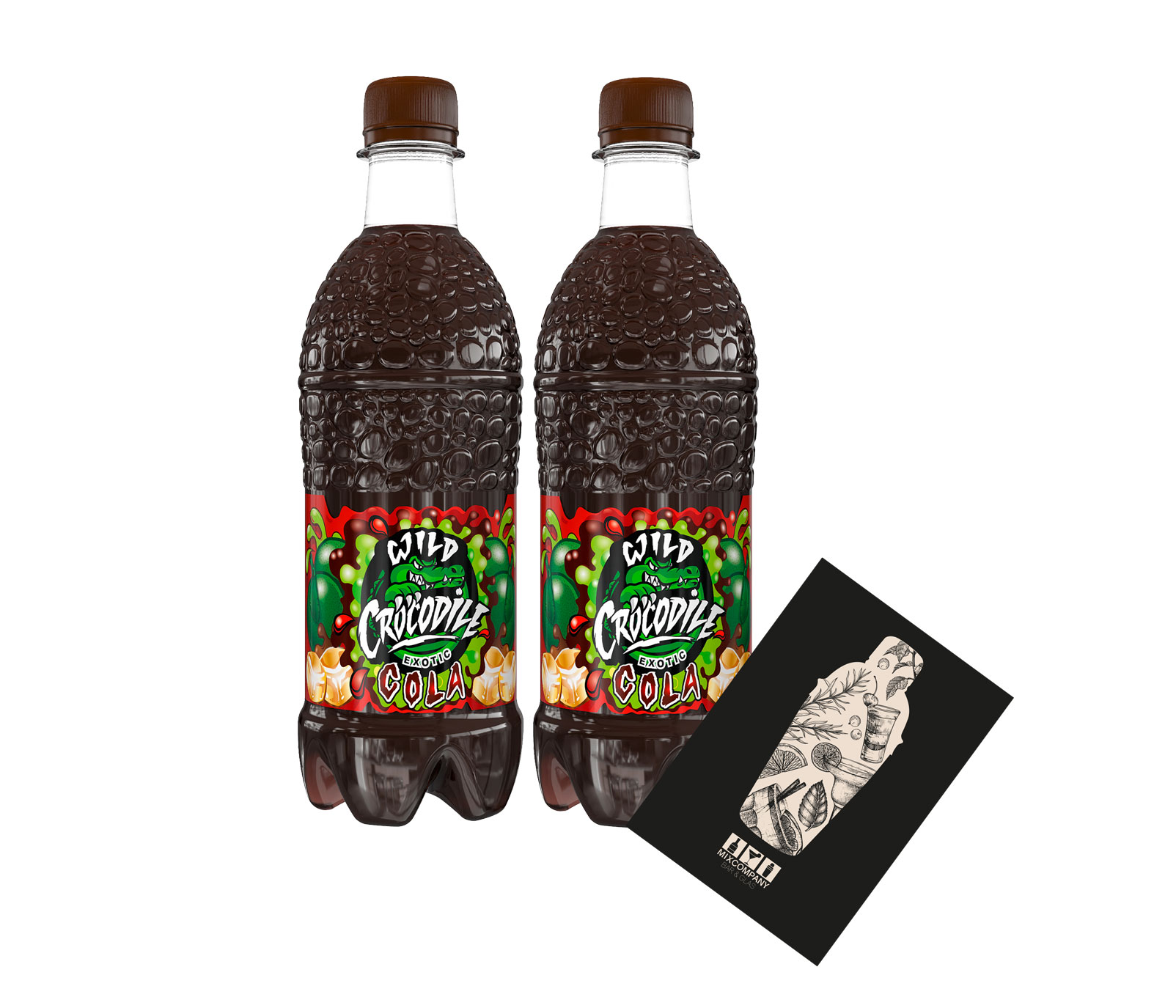 Wild Crocodile 2er Set Exotic Cola 2x 0,5L inkl. Pfand EINWEG von Raf Camora und Bonez MC
