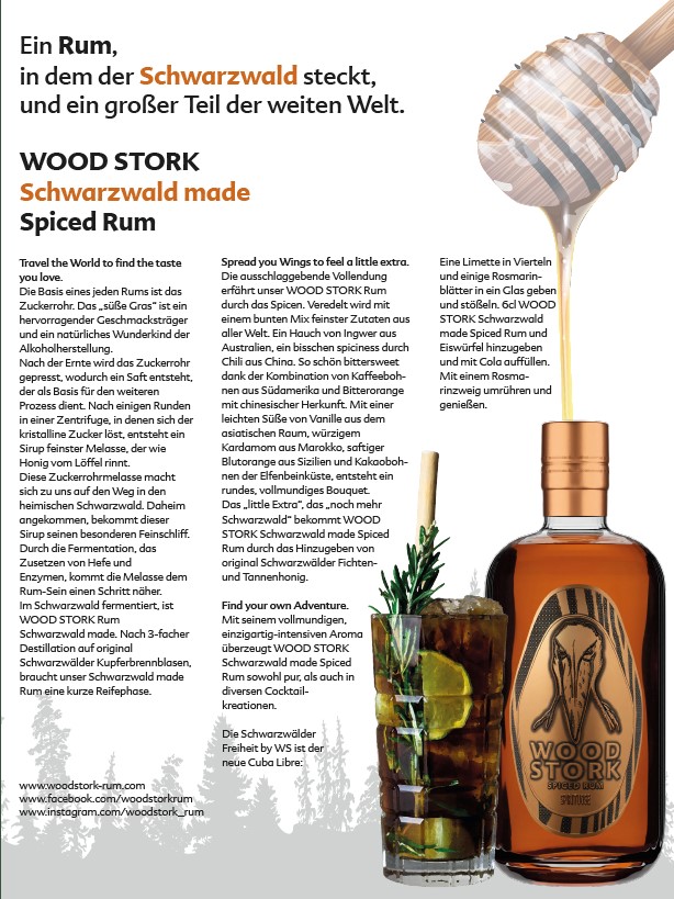 Wood Stork Angebot - 1x Wood Stork Rum 0,5L (40% Vol) kaufen + 6x Wood Stork Rum Miniatur 0,1L (40% Vol) Gratis erhalten- [Enthält Sulfite]