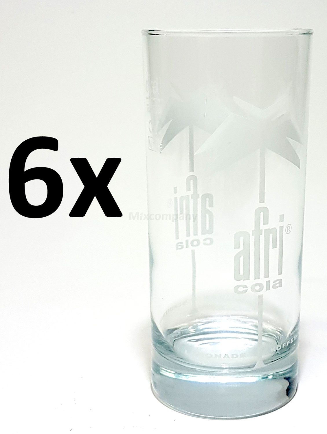 Afri - Cola Gläser - Set glas Longdrink - 6x Gläser 0,3L