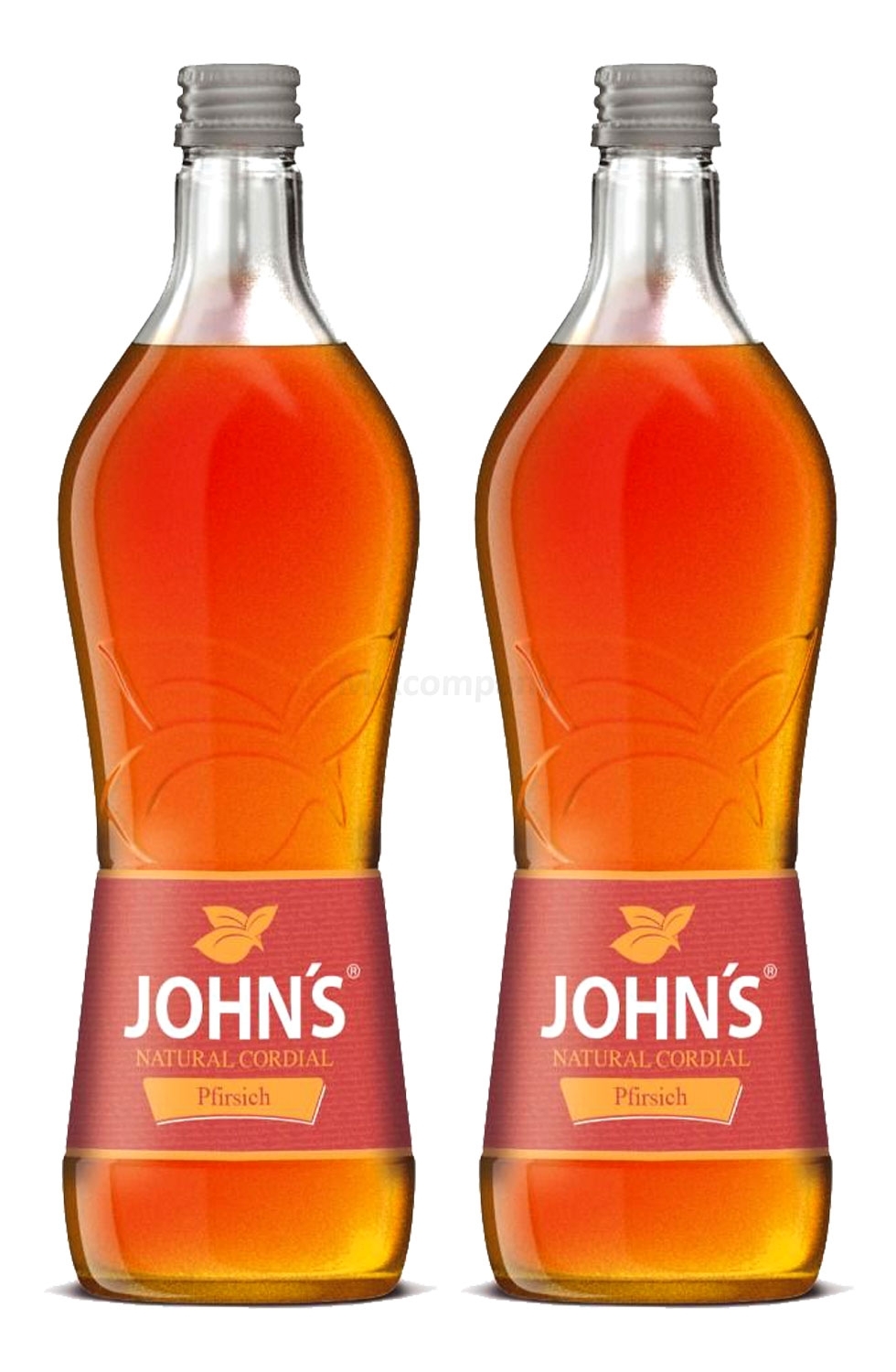 Johns Pfirsich Sirup für Cocktails 2x 0,7l = 1,4 Liter