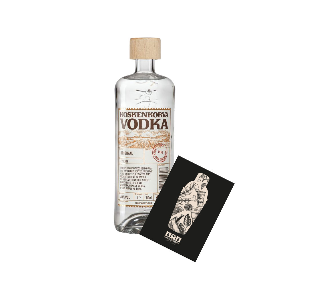 Koskenkorva Vodka 0,7L (40% Vol) Wodka from Koskenkorva since 1953 Finnland- [Enthält Sulfite]