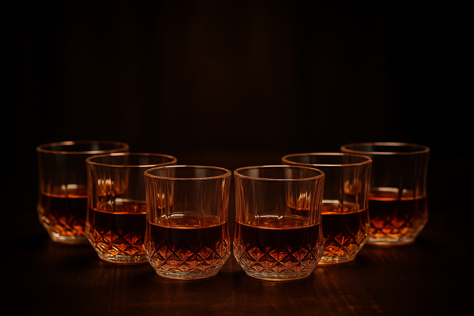 Ron Centenario Tumbler Glas – 6er Set | Hochwertige Whisky- & Rumgläser
