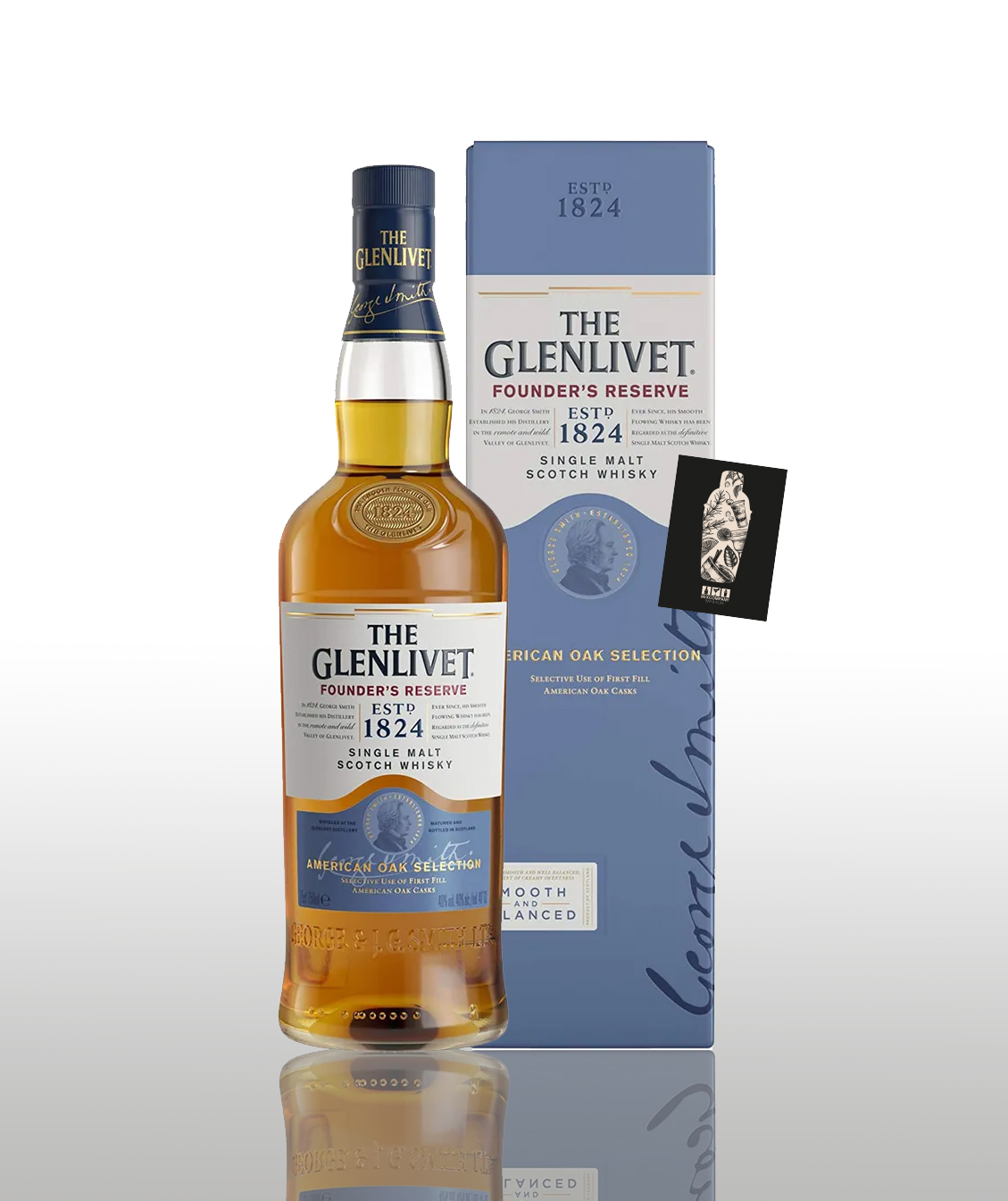 The Glenlivet Founder's Reserve 1824 Single Malt Scotch Whisky American Oak Selection 0,7L (40% vol.)- [Enthält Sulfite]
