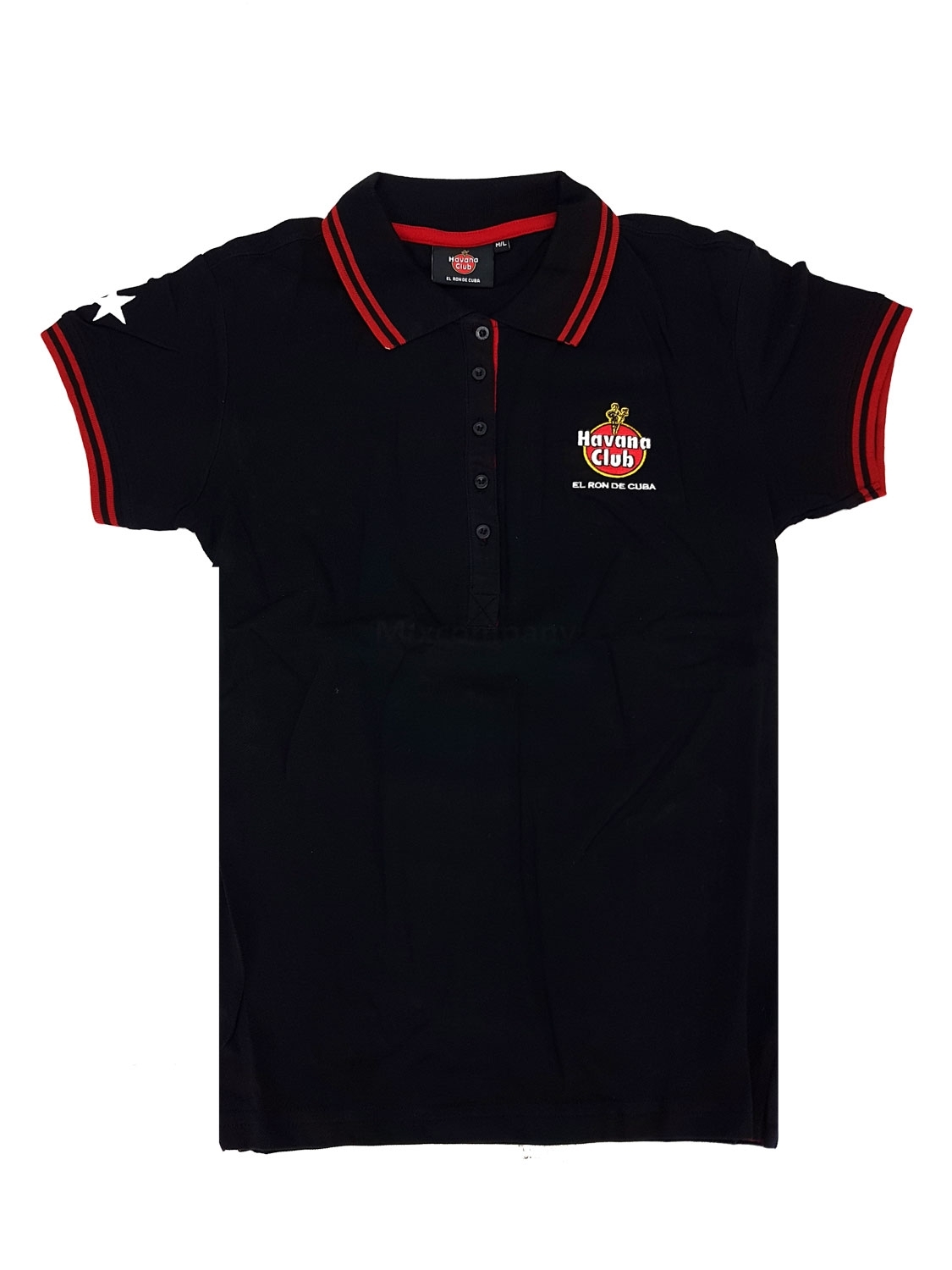 Havana Club Poloshirt Polo Shirt Hemd T-Shirt 100% Baumwolle - Schwarz Größe XL