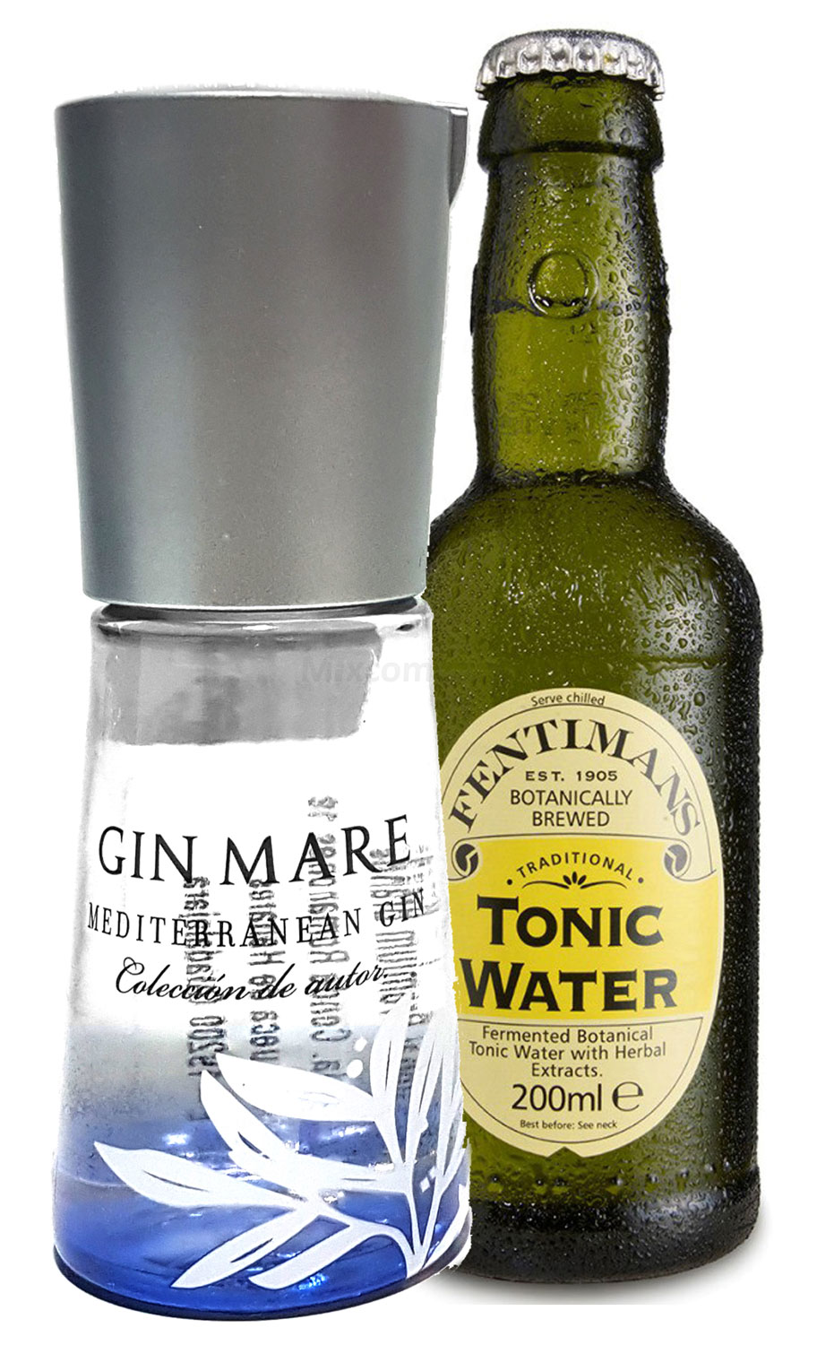 Gin Tonic Probierset - Gin Mare Mediterranean Gin 10cl (42,7% Vol) + Fentimans Tonic Water 200ml inkl. Pfand MEHRWEG