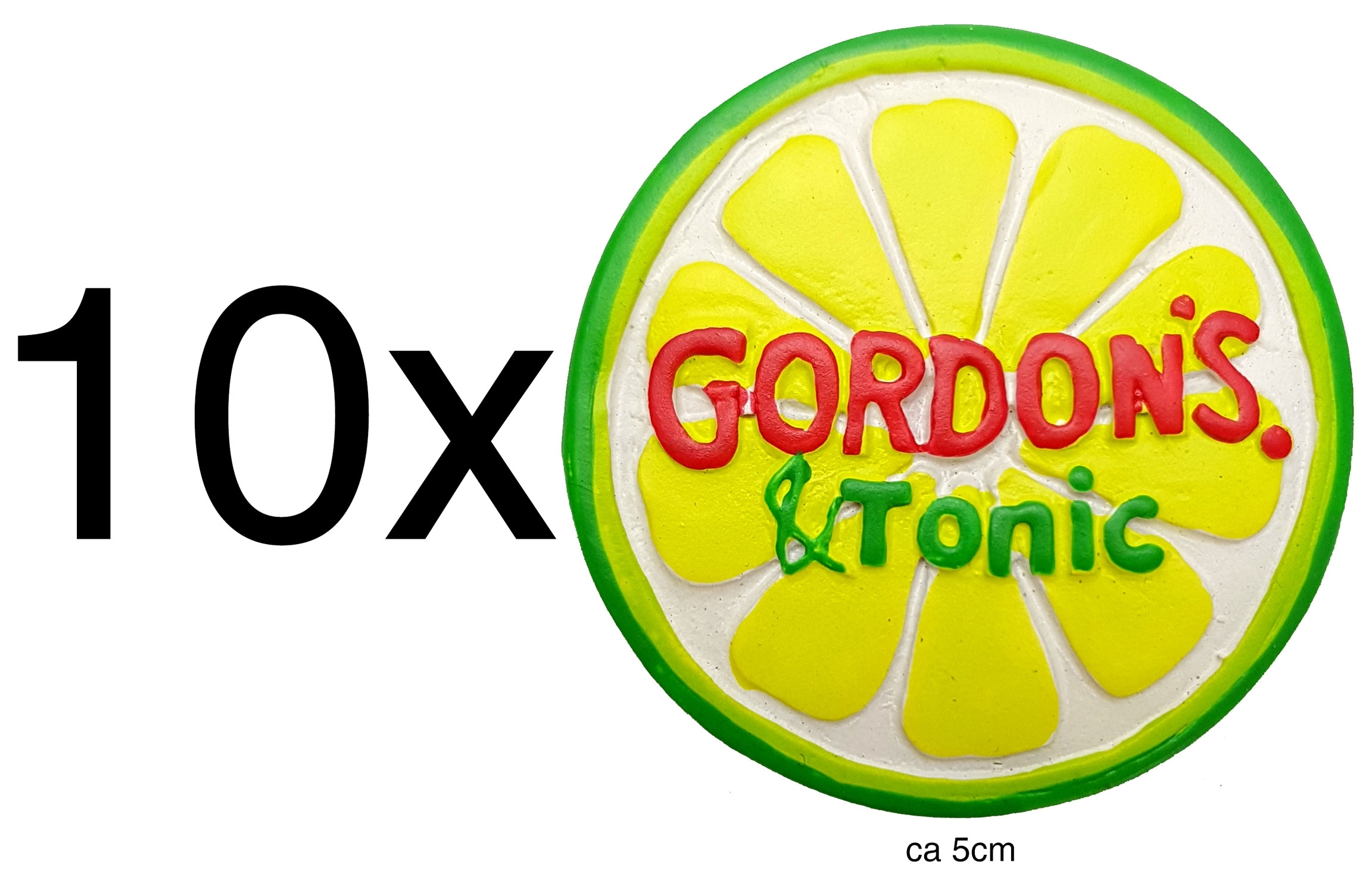 Gordons & Tonic Kühlschrankmagnet Button - ca. 5cm - 10er Set
