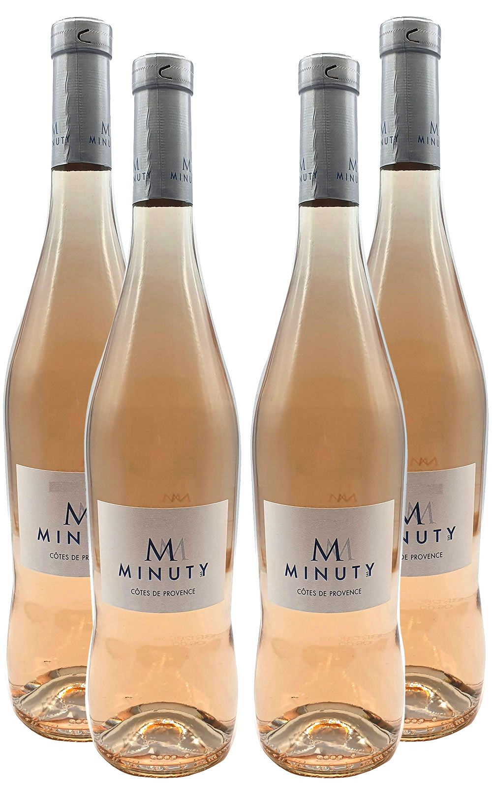 Rose Wein Set - 4x M Minuty Côtes de Provence Rosé 750ml (13% Vol)- [Enthält Sulfite]
