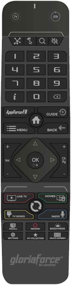 GloriaForce RTX Android Bluetooth RCU Fernbedienung mit TV-Steuerung