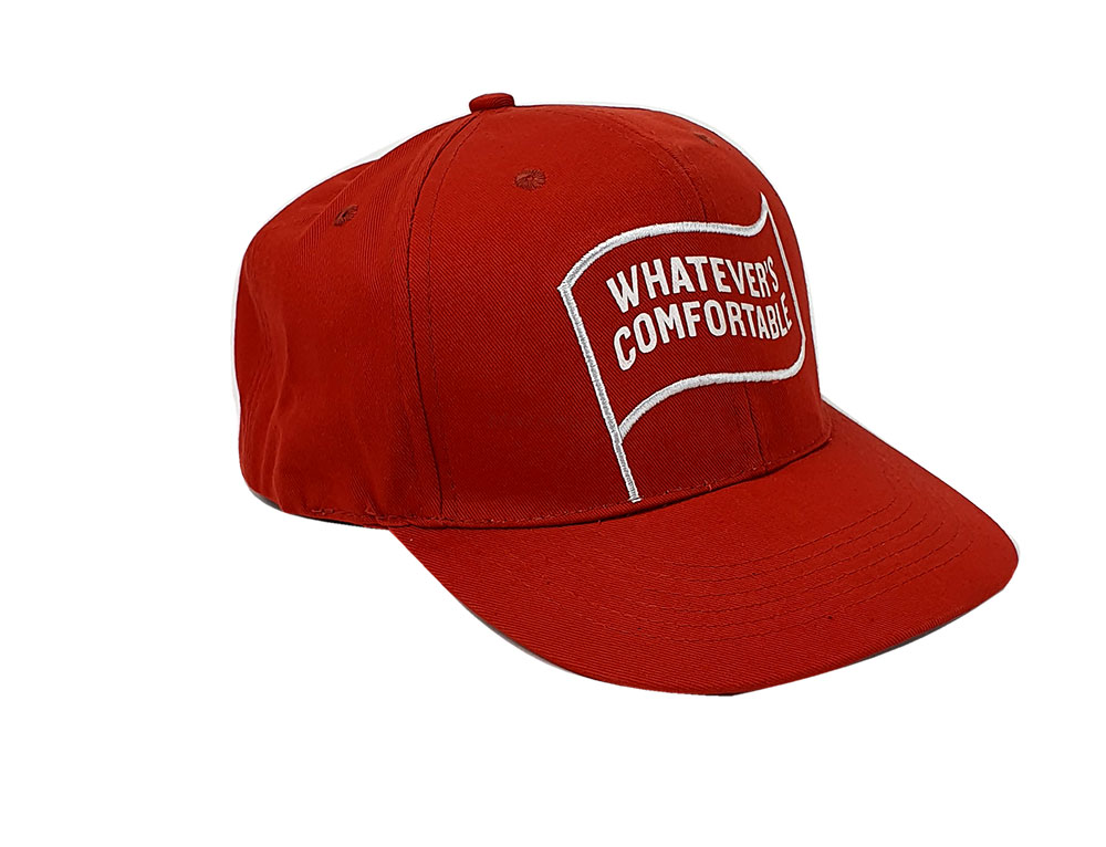 Southern Comfort Cap - Kappe / Baseball / 3x Cap in Rot mit Logo + Verstellbar