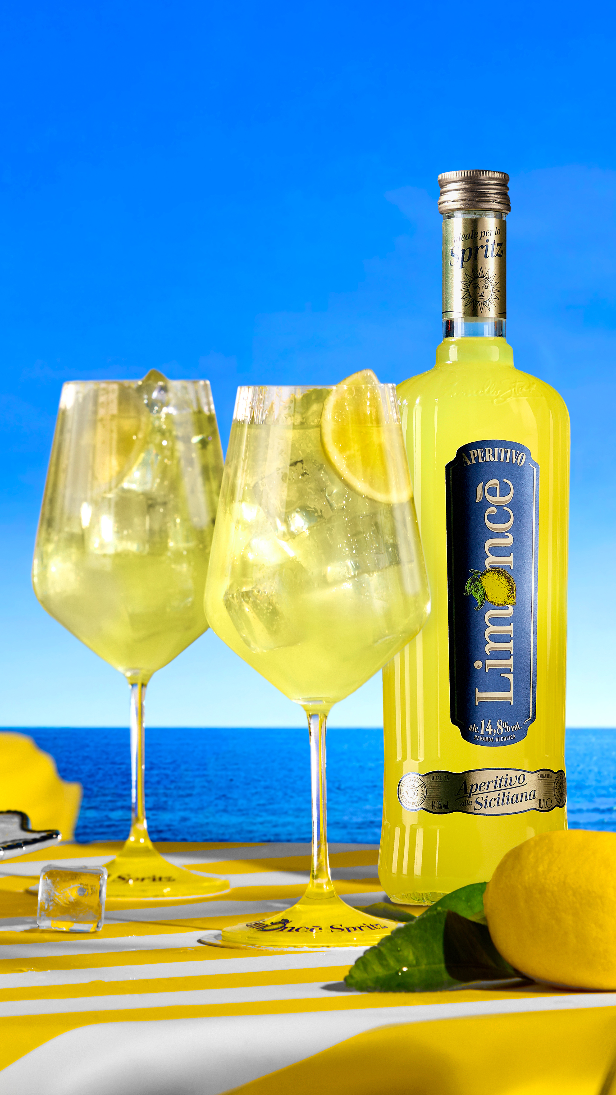 Limoncè Aperitivo 0,7L – Italienischer Zitronen-Aperitif aus Sizilien, 14,8% Vol.- [Enthält Sulfite]