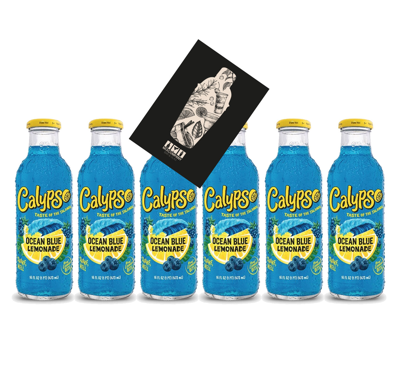 Calypso Ocean Blue Lemonade 6x 473ml inkl. Pfand MEHRWEG Blaubeere Brombeere blaue Himbeere