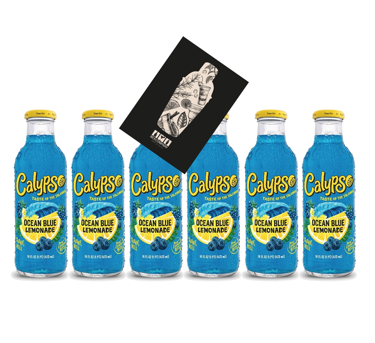 Calypso Ocean Blue Lemonade 6x 473ml inkl. Pfand Einweg Blaubeere Brombeere blaue Himbeere