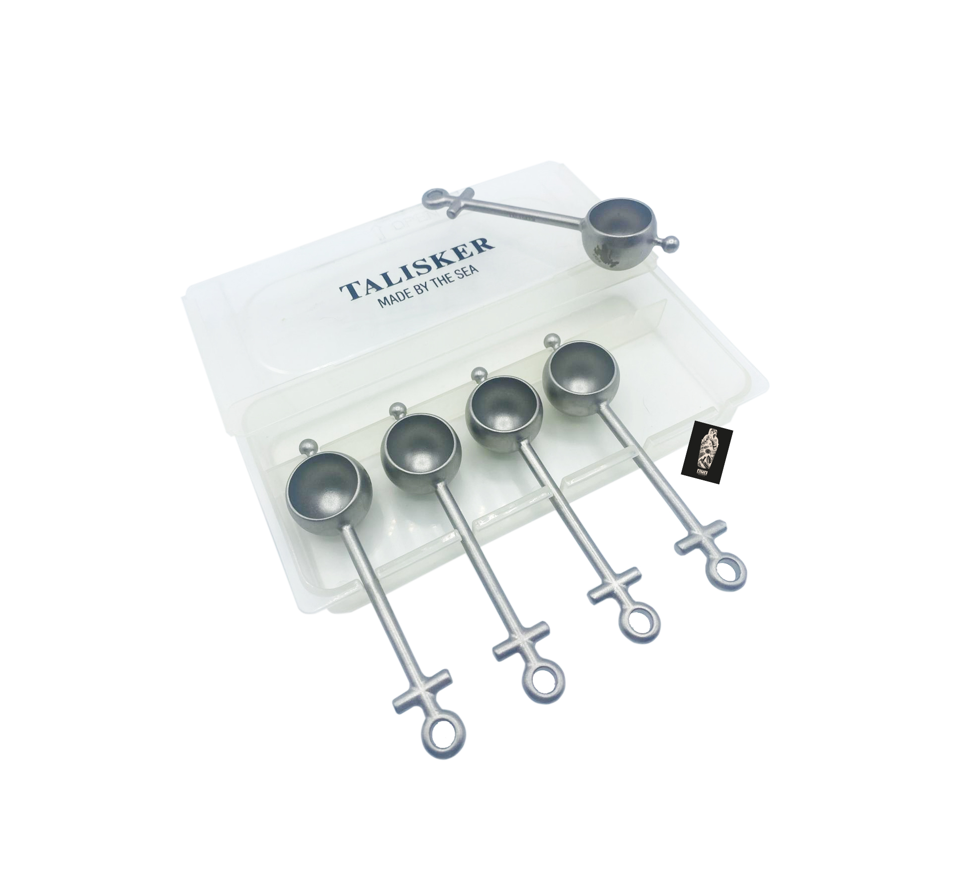 Talisker 5er-Set Löffel Portionierer in Box Anker Style, aus Metall 5x Metalllöffel