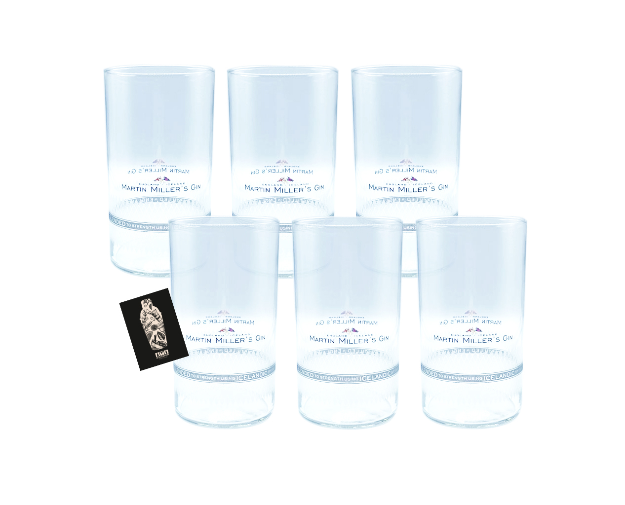 Martin Miller s Gin Glas 6er Set Gläser / Longdrink 