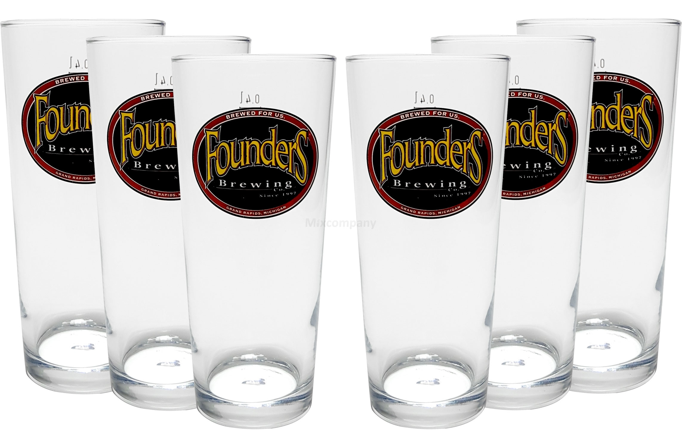 Founders Gläser-Set - 6x Gläser 0,4L geeicht