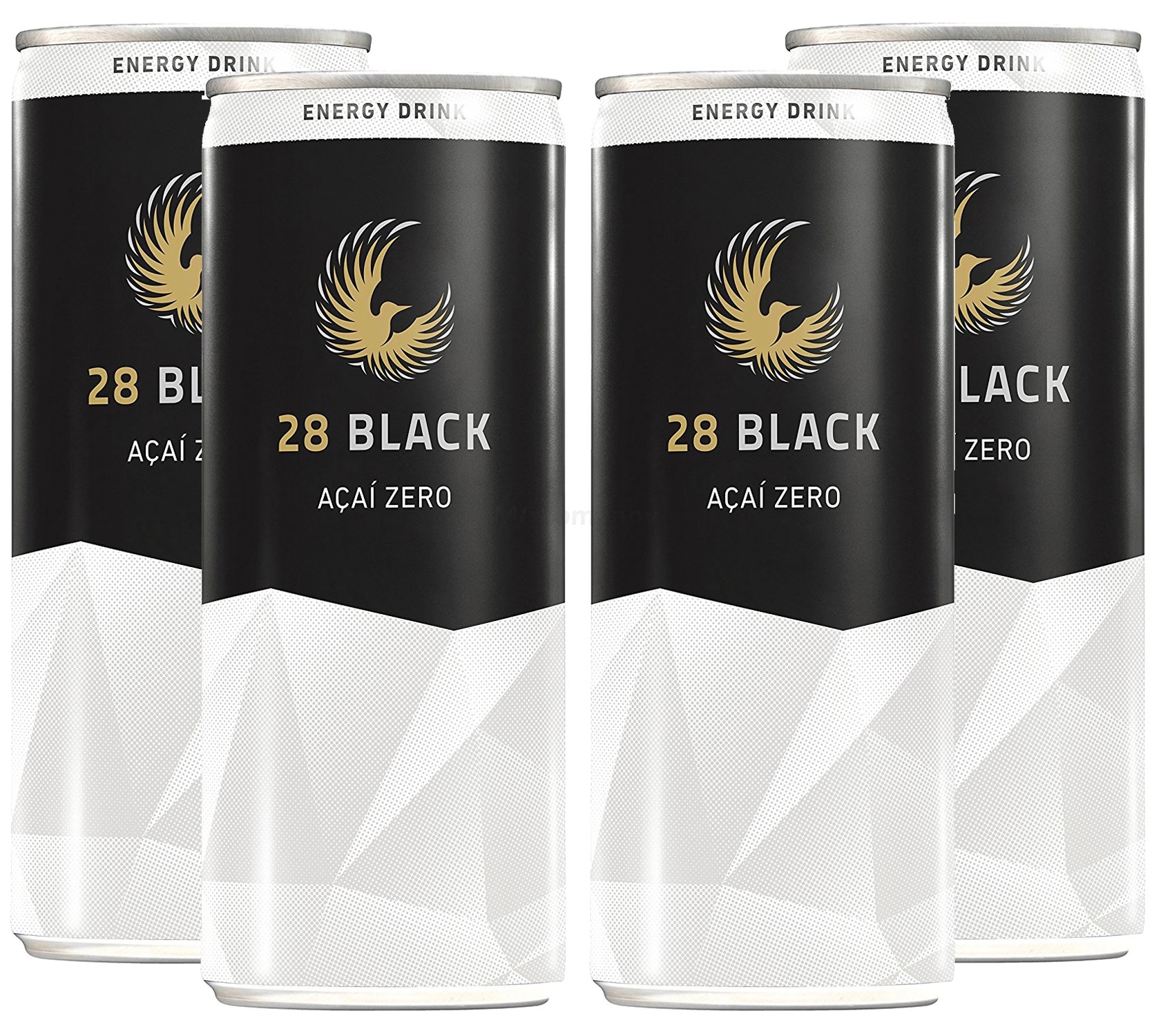 28 Black Acai Zero Energy Drink 4er Pack inkl. Pfand - 4x 250ml = 1000ml - EINWEG