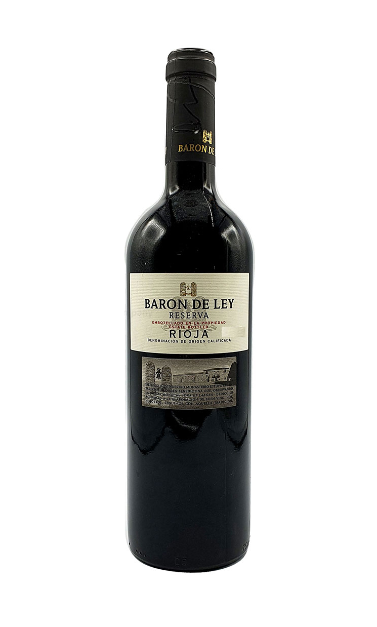 Baron de Ley Rotwein 0,75L (14% Vol) - Reserva Rioja - Spanien- Jahrgang variierend [Enthält Sulfite]