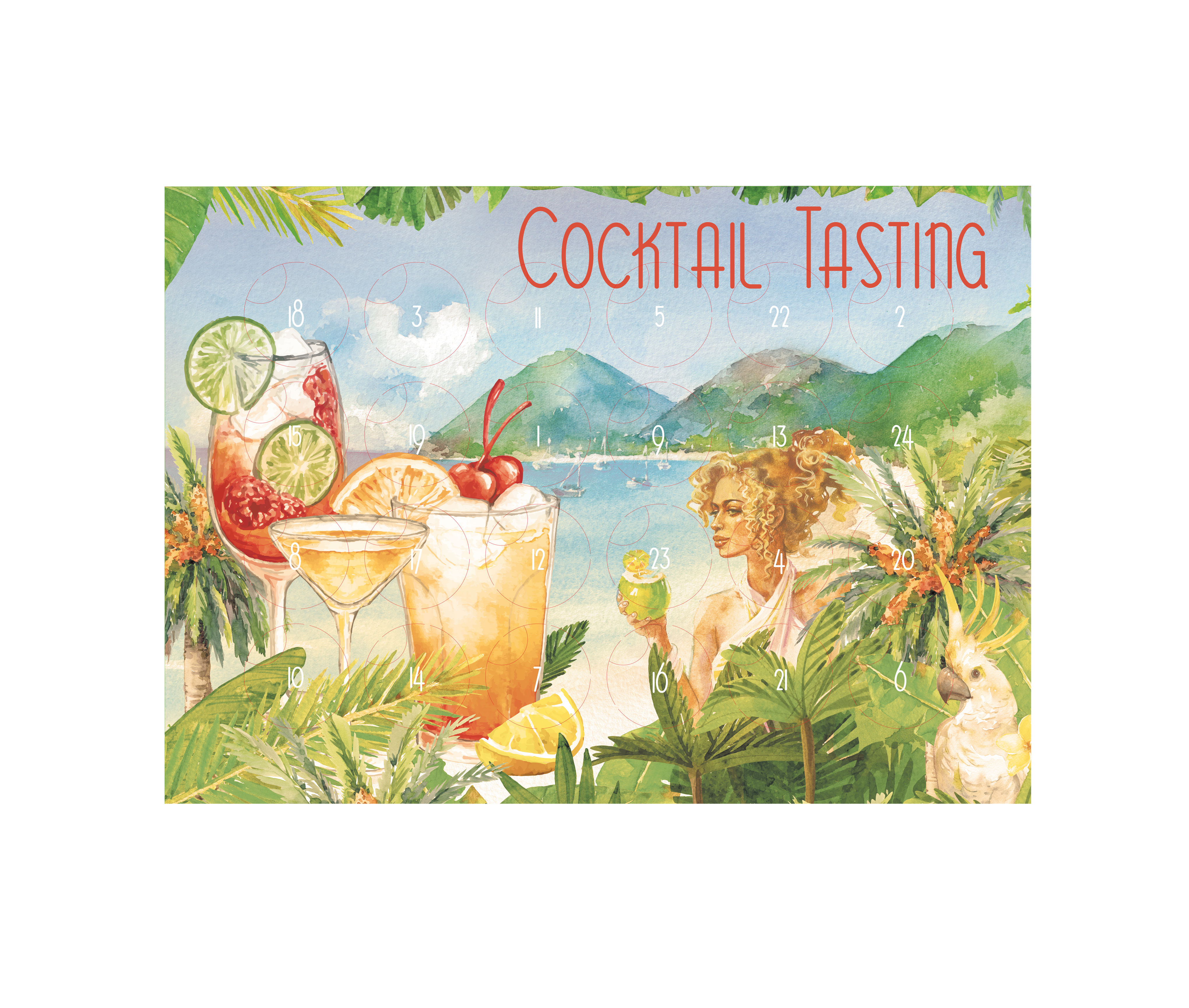 Cocktail Adventskalender Tasting / Probier Set - 24x verschiedene ready to drink Getränke im tasting Set - Lillet Ready to Drink, Fertigcocktails wie Shatlers und co.