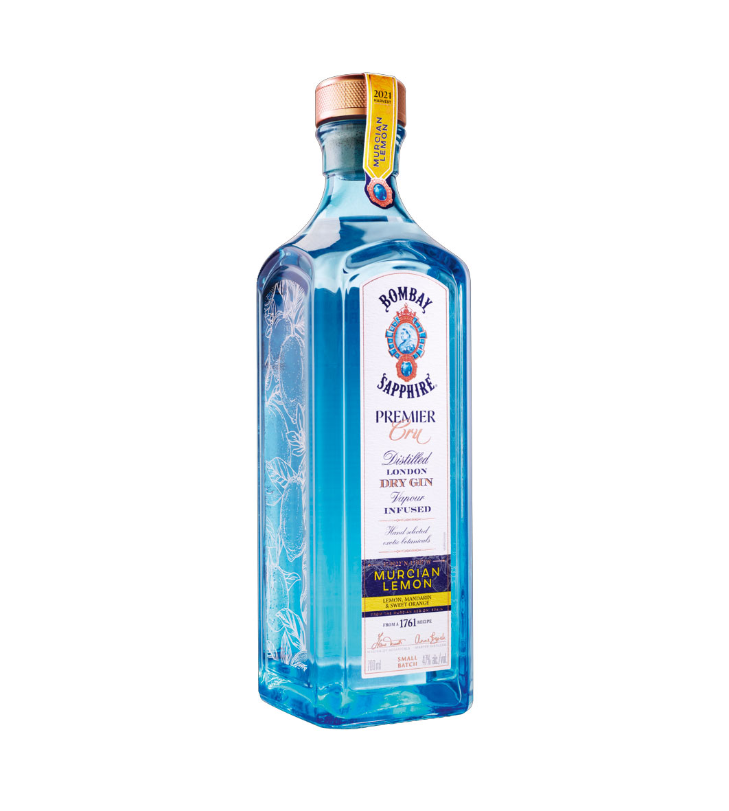 Bombay 2er Set Sapphire Premier Cru 2x 0,7L (47% Vol) Distilled London Dry Gin Vapour Infused- [Enthält Sulfite]