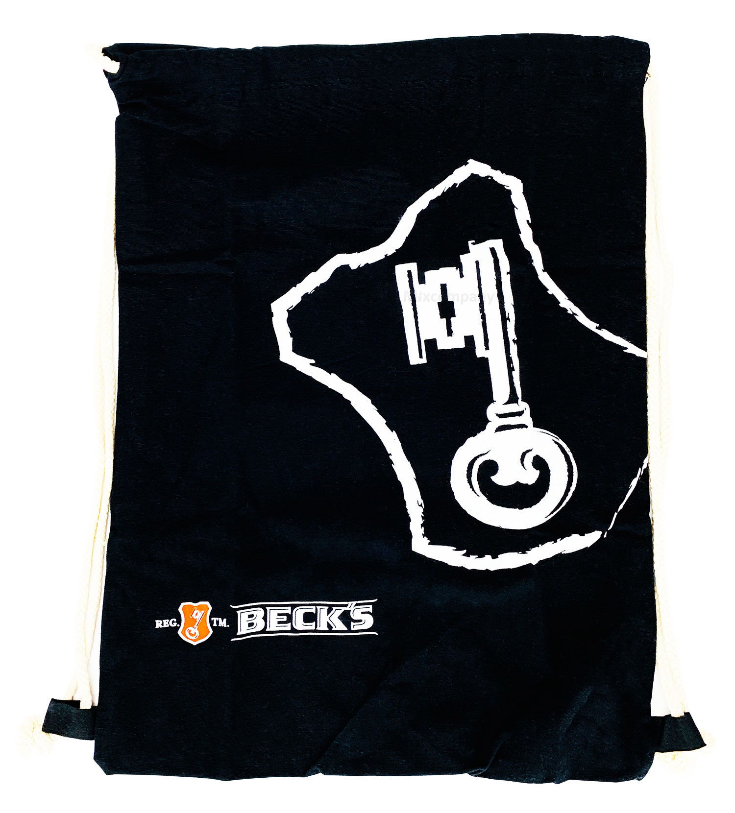 3x Becks Bier Tasche Beutel Rucksack Turnbeutel