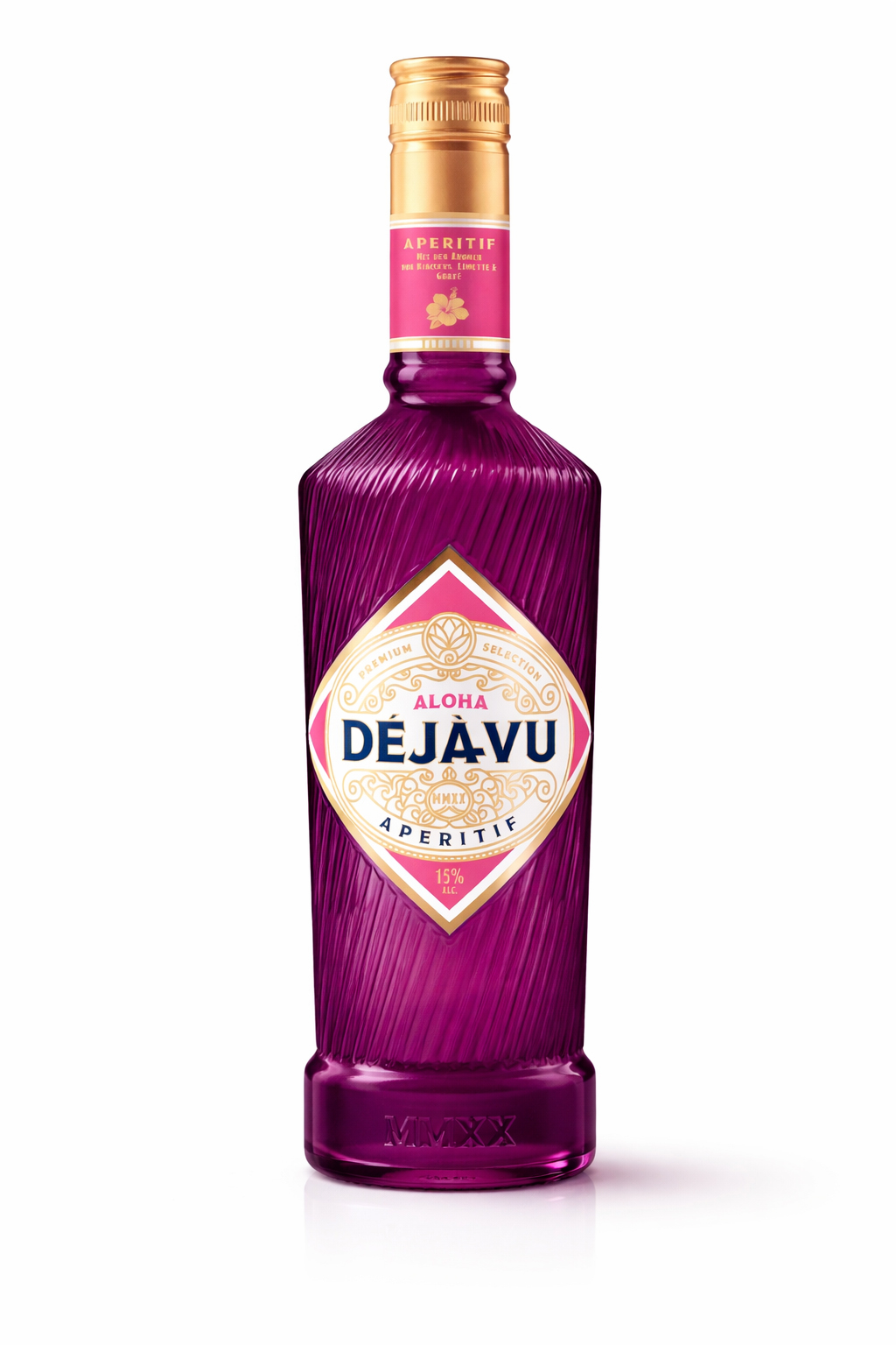 Aperitif Déjà-Vu Aloha Aperitif 0,7L – 15% Vol. mit Hibiskus, Limette & Guave- [Enthält Sulfite]