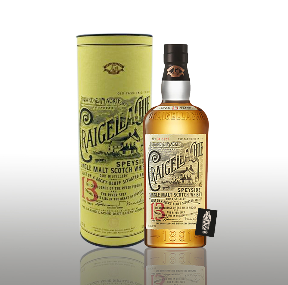 Craigellachie 13 Jahre alt Highland Single malt whisky (46 % VOL.) 0,7l inkl. Geschenkbox (s. Bild)- [Enthält Sulfite]
