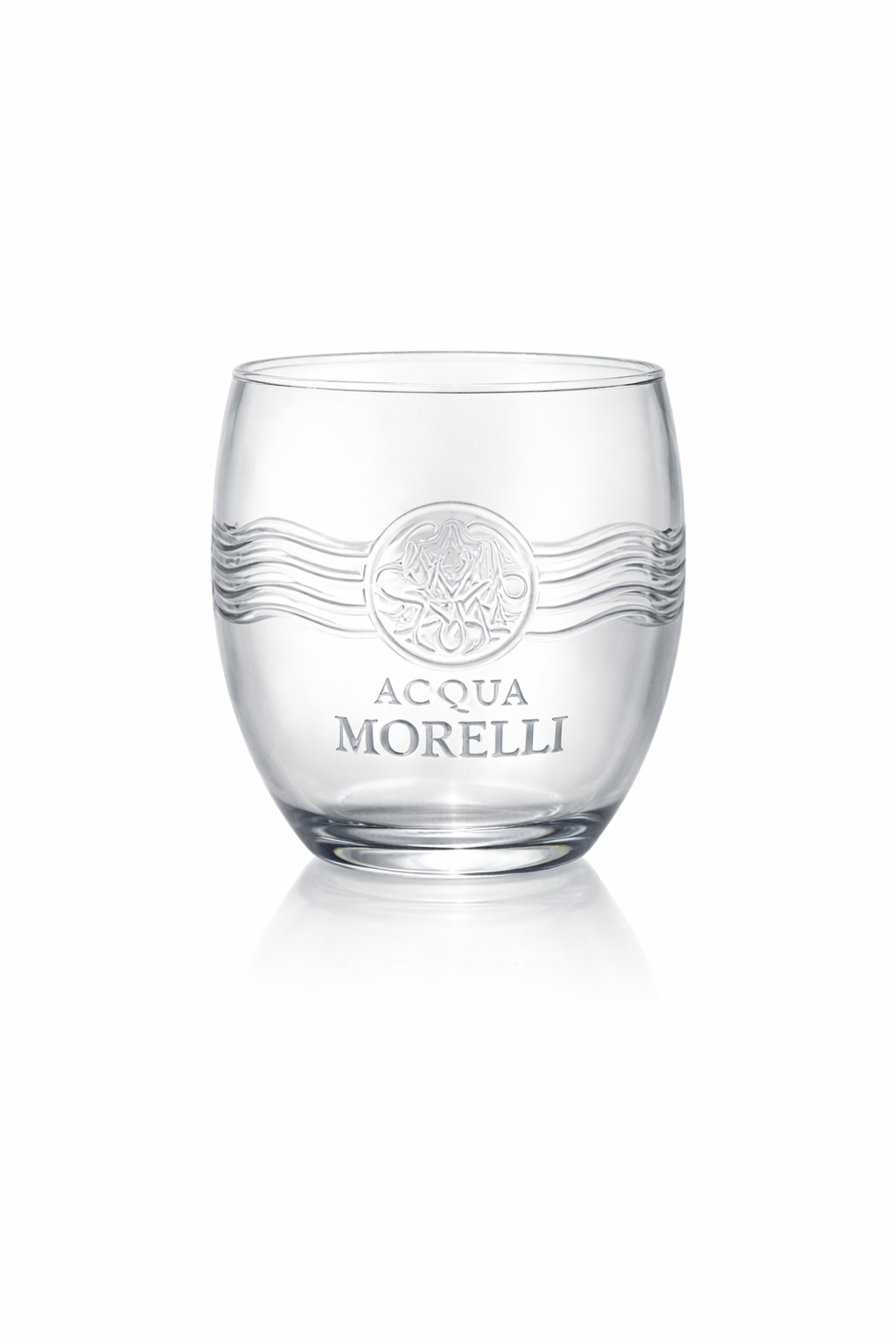 Acqua Morelli Wassergläser 12er Set – Klare Tumbler Gläser mit Relief | Neue Edition | Für Wasser, Softdrinks & Cocktails