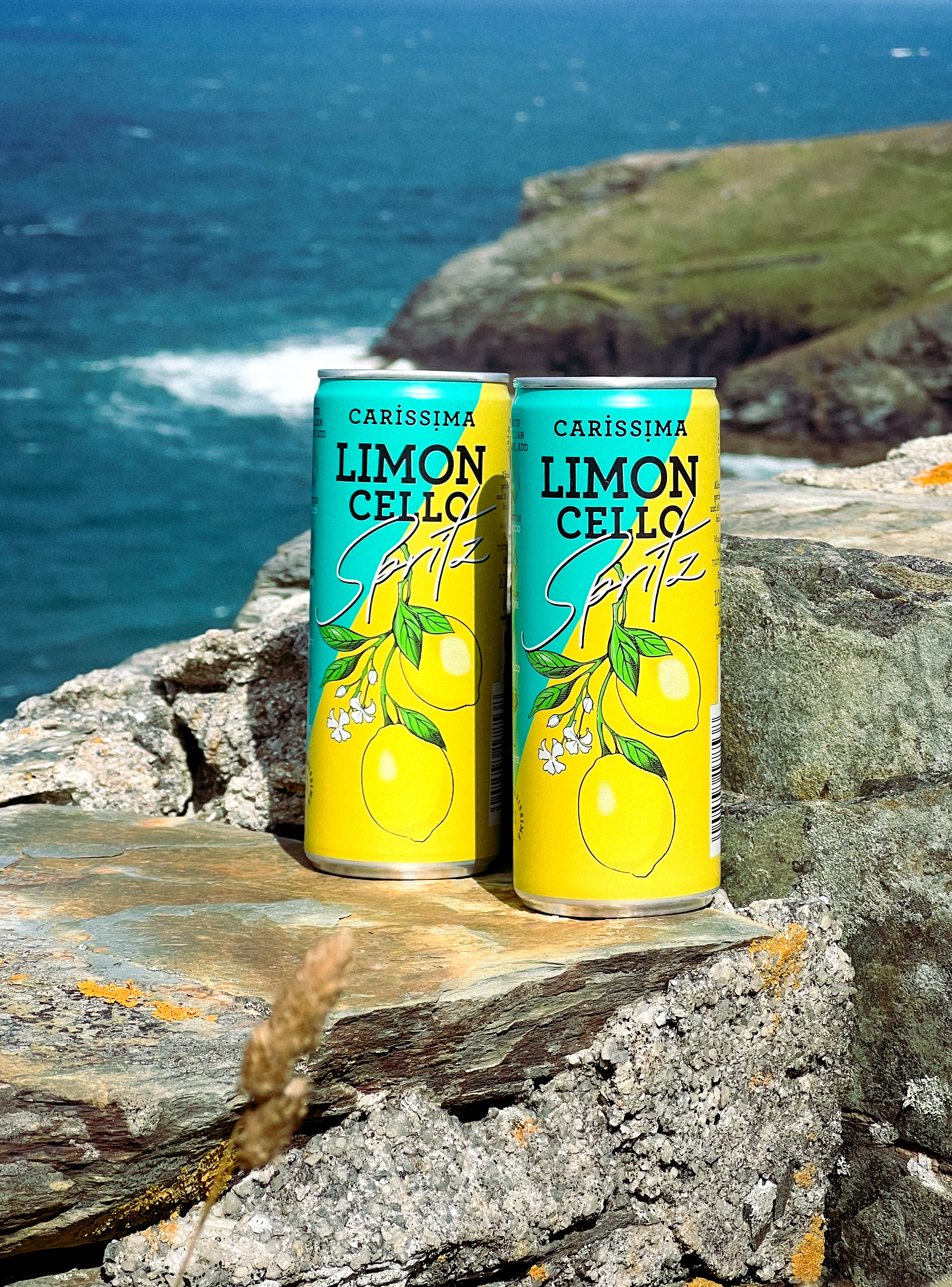 Carissima Limoncello Spritz 12er-Set 0,25l (10% Vol.) 12 x Ready to Drink Aperitif aus der Dose (inkl. Pfand/Mehrweg) - [Enthält Sulfite]
